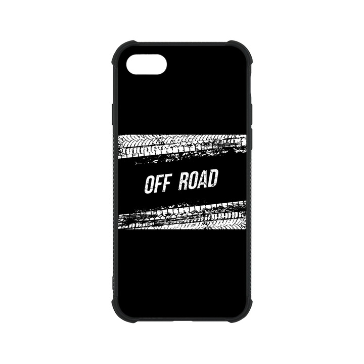 BestCase MaxSafe Glassy telefontok, Apple iPhone SE 3 / SE 2 / 8 / 7, Offroad Tyres, HD színek, Anti Shock megerõsített sarkok, Kamera Védelem, G 1198