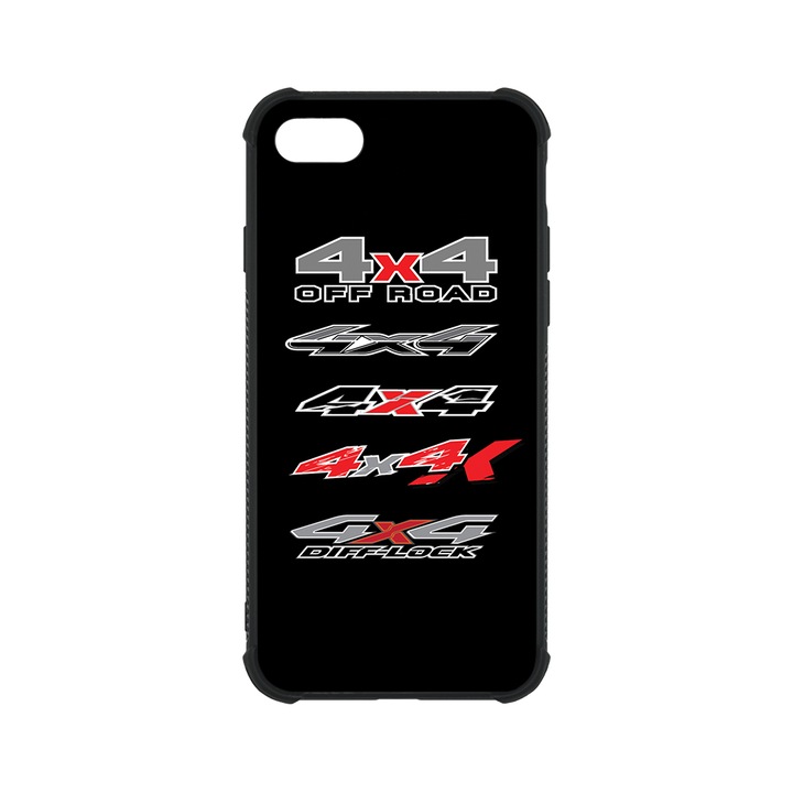 BestCase MaxSafe Glassy telefontok, Apple iPhone SE 3 / SE 2 / 8 / 7, 4x4 OFFROAD, HD színek, Anti Shock megerõsített sarkok, Kamera Védelem, G 1191