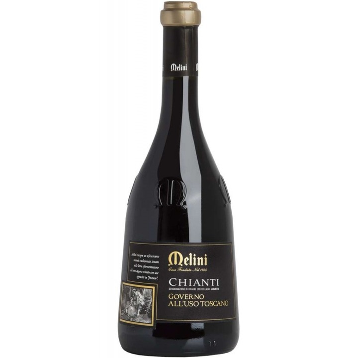 Vin rosu Melini Chianti Governo all’Uso Toscano, 0.75L, 14.5% alcool