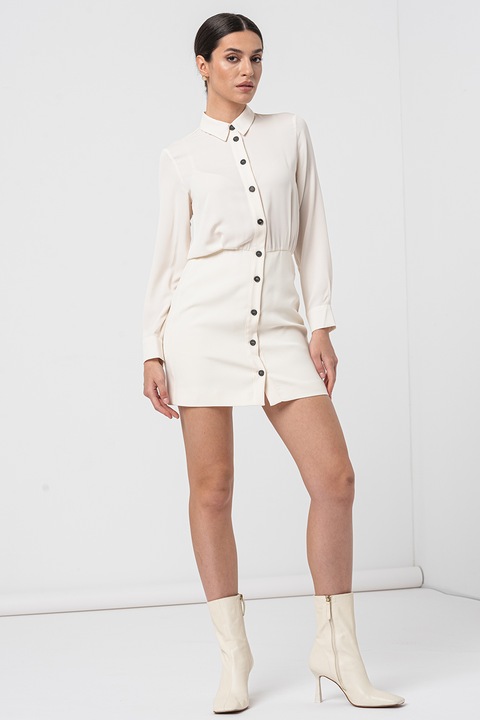 Marella, Rochie scurta dreapta, Crem