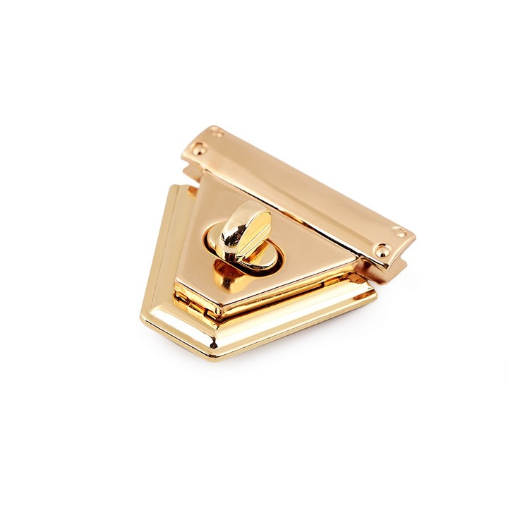 Inchizatoare geanta, 47x50 mm, auriu rose