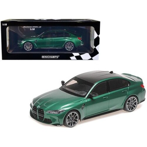Macheta BMW M3 2020 green metallic 1of 800 pcs - 1/18 Minichamps