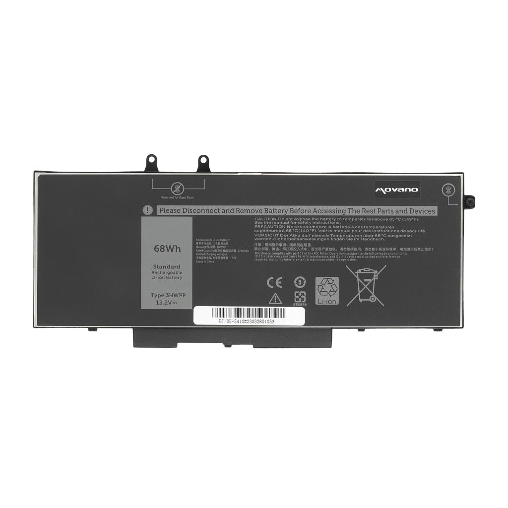 Baterie pentru Dell Latitude 14 5410, Movano, 4250 mAh, Negru