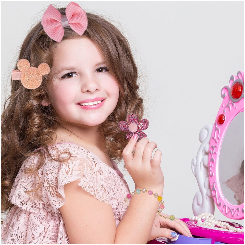 Set 19 accesorii pentru par Pink Box - eMAG.ro