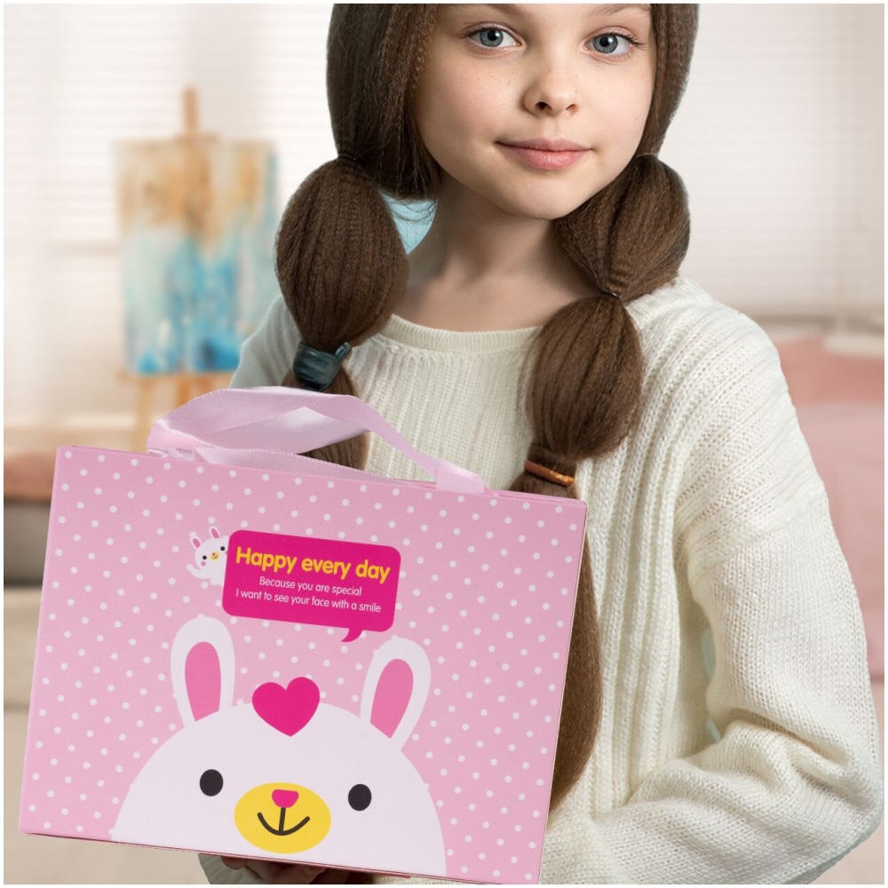 Set 19 accesorii pentru par Pink Box - eMAG.ro
