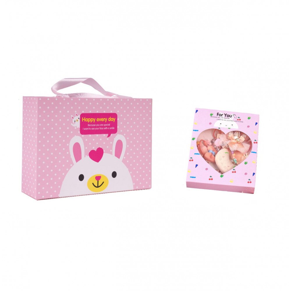Set 19 accesorii pentru par Pink Box - eMAG.ro