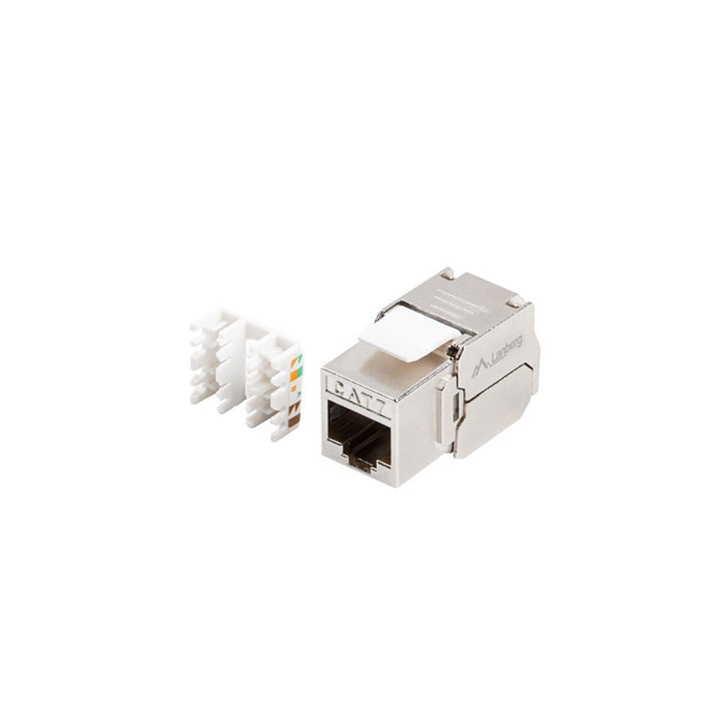 Гнездо Lanberg KSF7-2000, мрежов кабел FTP категория 7, RJ45, F/UTP
