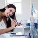 Suport periuta de dinti, Ronyes®, cu Montare pe Perete, Adeziv rezistent, Universal, Plastic, Alb