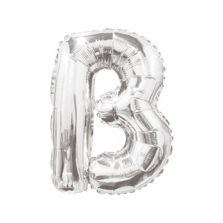 Balon Folie 35cm Litera B ARGINTIU 34894-14