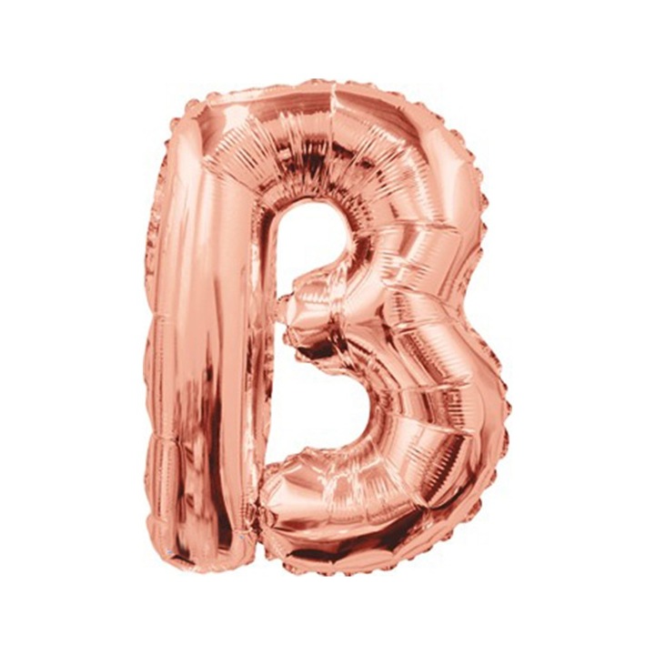 Balon Folie 35cm Litera B ROSE-GOLD 15651-14