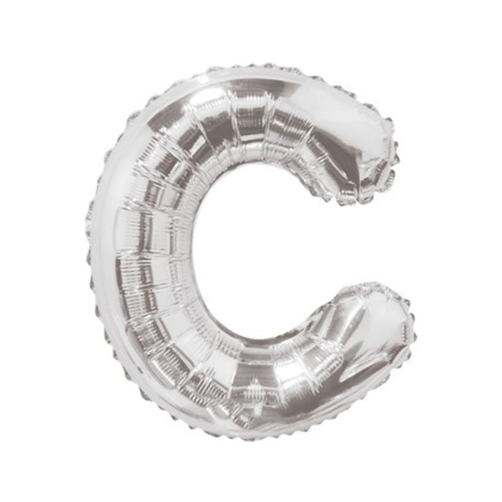 Balon Folie 35cm Litera C ARGINTIU 34895-14