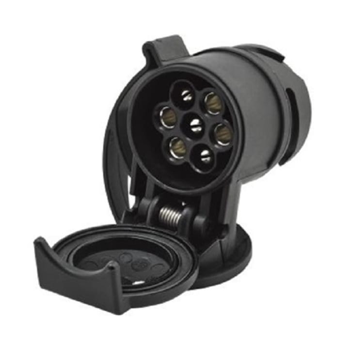 Adaptor fisa priza Hella, 16A, 12V, grad protectie IP54, lungime 57 mm