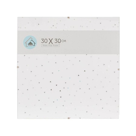 Rama foto 30x30 cm, cu clips, Sticla, ATU-088261 - eMAG.ro