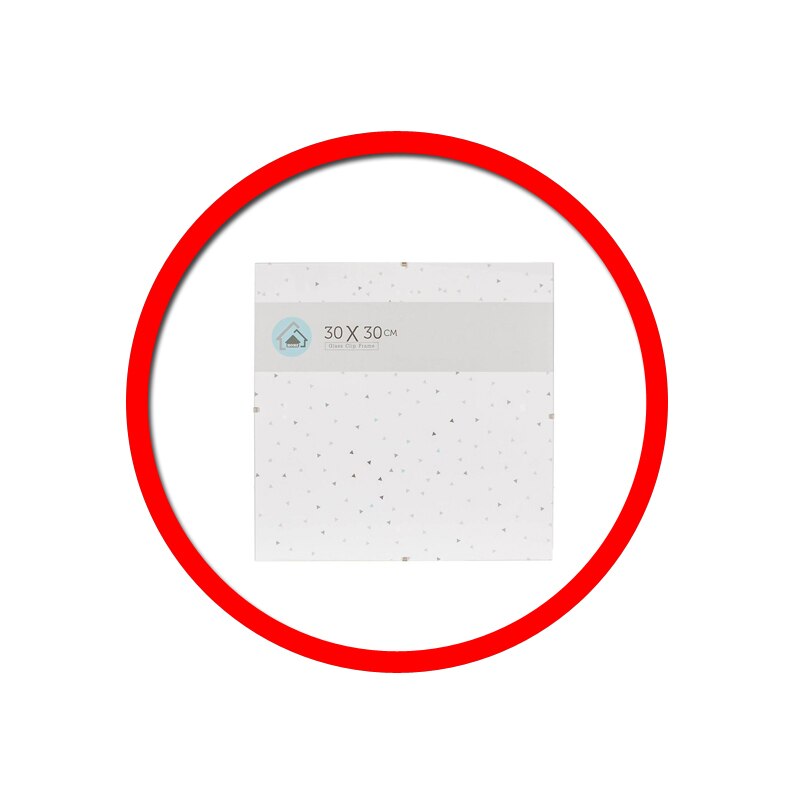 Rama foto 30x30 cm, cu clips, Sticla, ATU-088261 - eMAG.ro