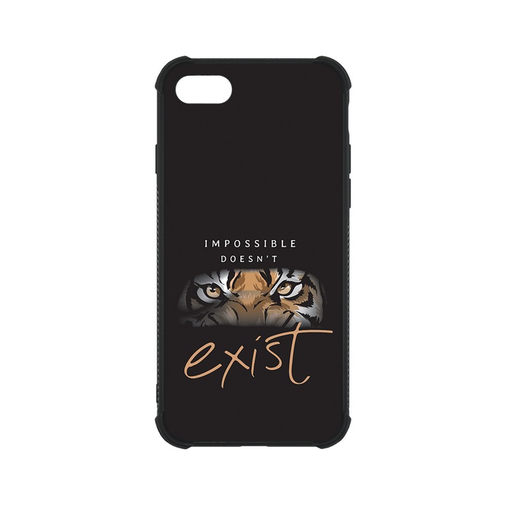 BestCase MaxSafe Glassy telefontok, Apple iPhone SE 3 / SE 2 / 8 / 7, Impossible dosent exist, HD színek, Anti Shock megerõsített sarkok, Kamera Védelem, G 1293