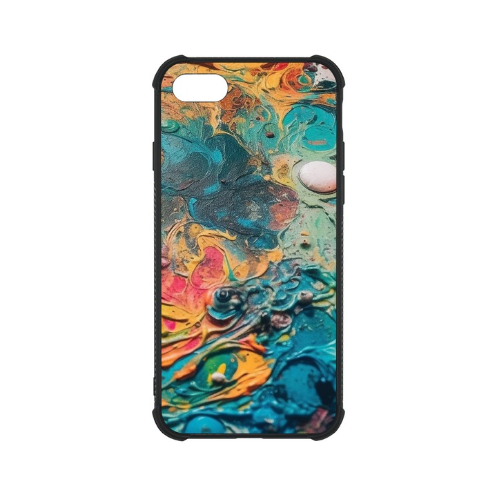 BestCase MaxSafe Glassy telefontok, Apple iPhone SE 3 / SE 2 / 8 / 7, Vibrant Colors, HD színek, Anti Shock megerõsített sarkok, Kamera Védelem, G 1268