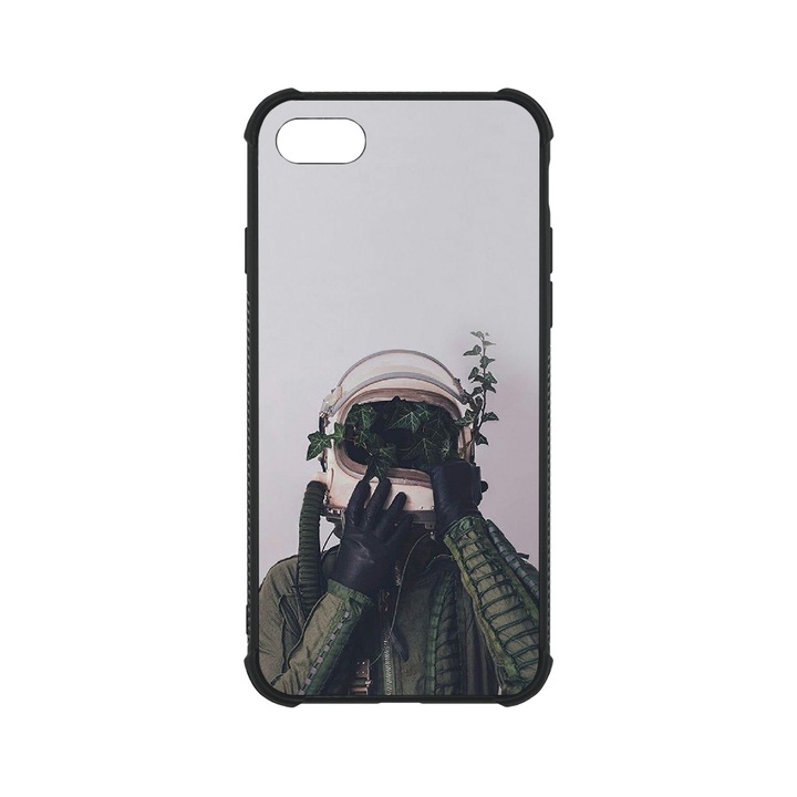 BestCase MaxSafe Glassy telefontok, Apple iPhone SE 3 / SE 2 / 8 / 7, Astronaut Art, HD színek, Anti Shock megerõsített sarkok, Kamera Védelem, G 1312