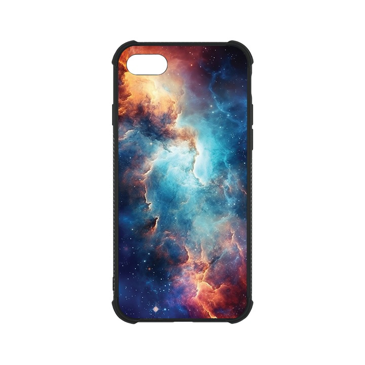 BestCase MaxSafe Glassy telefontok, Apple iPhone SE 3 / SE 2 / 8 / 7, Galaxies, HD színek, Anti Shock megerõsített sarkok, Kamera Védelem, G 1341