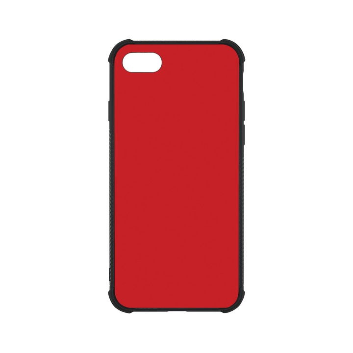 BestCase MaxSafe Glassy telefontok, Apple iPhone SE 3 / SE 2 / 8 / 7, Classic Red, HD színek, Anti Shock megerõsített sarkok, Kamera Védelem, G 1426