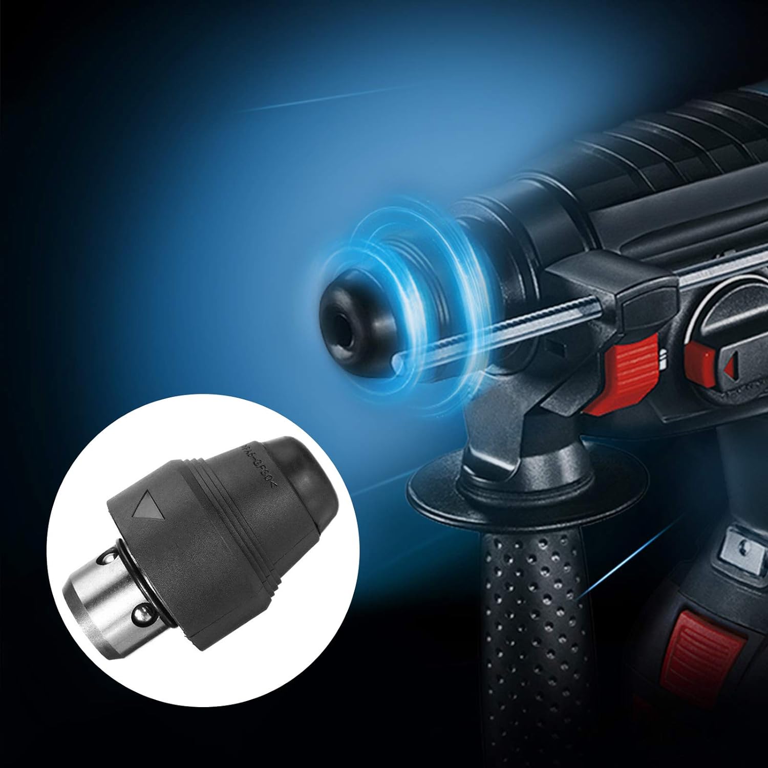 Mandrino SDS Plus Per Bosch GBH2-26DFR, GBH2-28DFV, GBH4-32DFR – Senza Utensili, Cambio Rapido