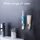 Комплект от 2 държача за електрическа четка за зъби, Ronyes®, със стенен монтаж, устойчиво лепило, универсален, сребрист