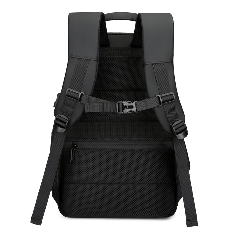 Rucsac JustZen™ X2 compatibil cu laptop 17", impermeabil, spatios, unisex, negru