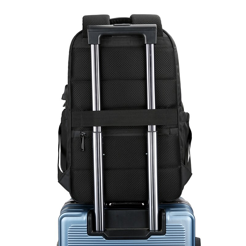 Rucsac JustZen™ X2 compatibil cu laptop 17", impermeabil, spatios, unisex, negru