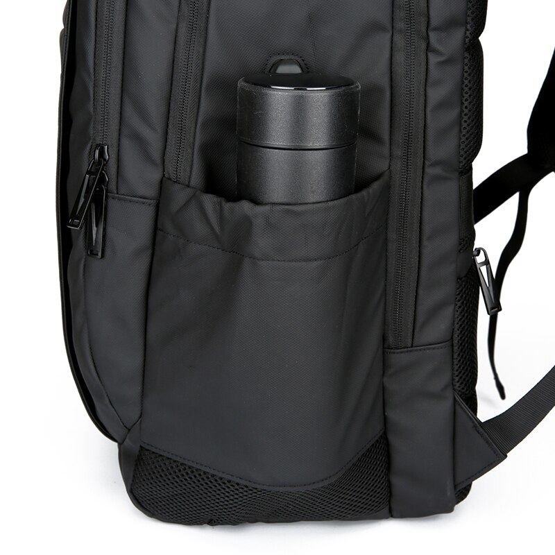 Rucsac JustZen™ X2 compatibil cu laptop 17", impermeabil, spatios, unisex, negru