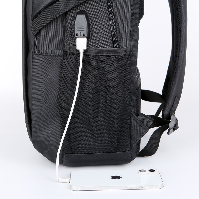 Rucsac JustZen™ X3 compatibil cu laptop 16", impermeabil, spatios, unisex, negru
