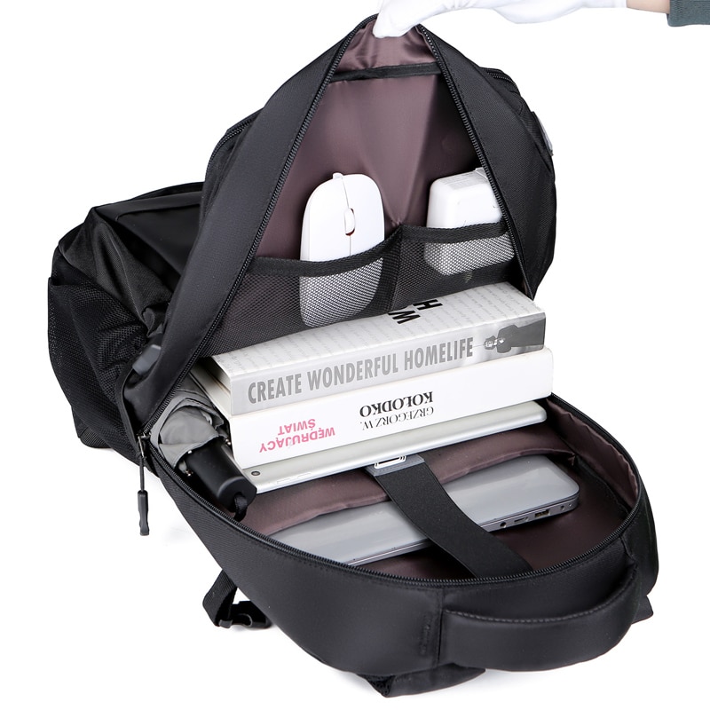 Rucsac JustZen™ X3 compatibil cu laptop 16", impermeabil, spatios, unisex, negru