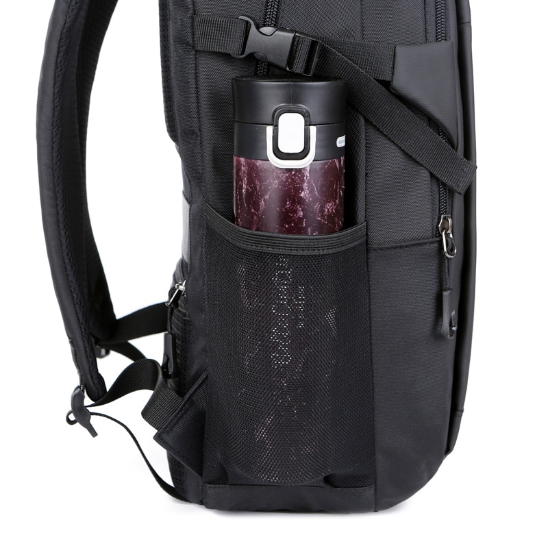 Rucsac JustZen™ X3 compatibil cu laptop 16", impermeabil, spatios, unisex, negru