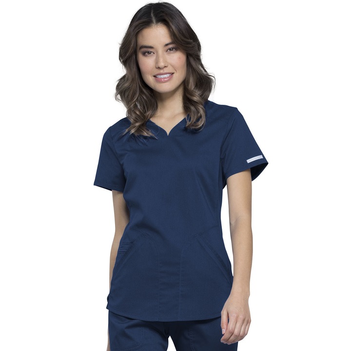 Halat medical Revolution V-Neck Navy, Marimea M