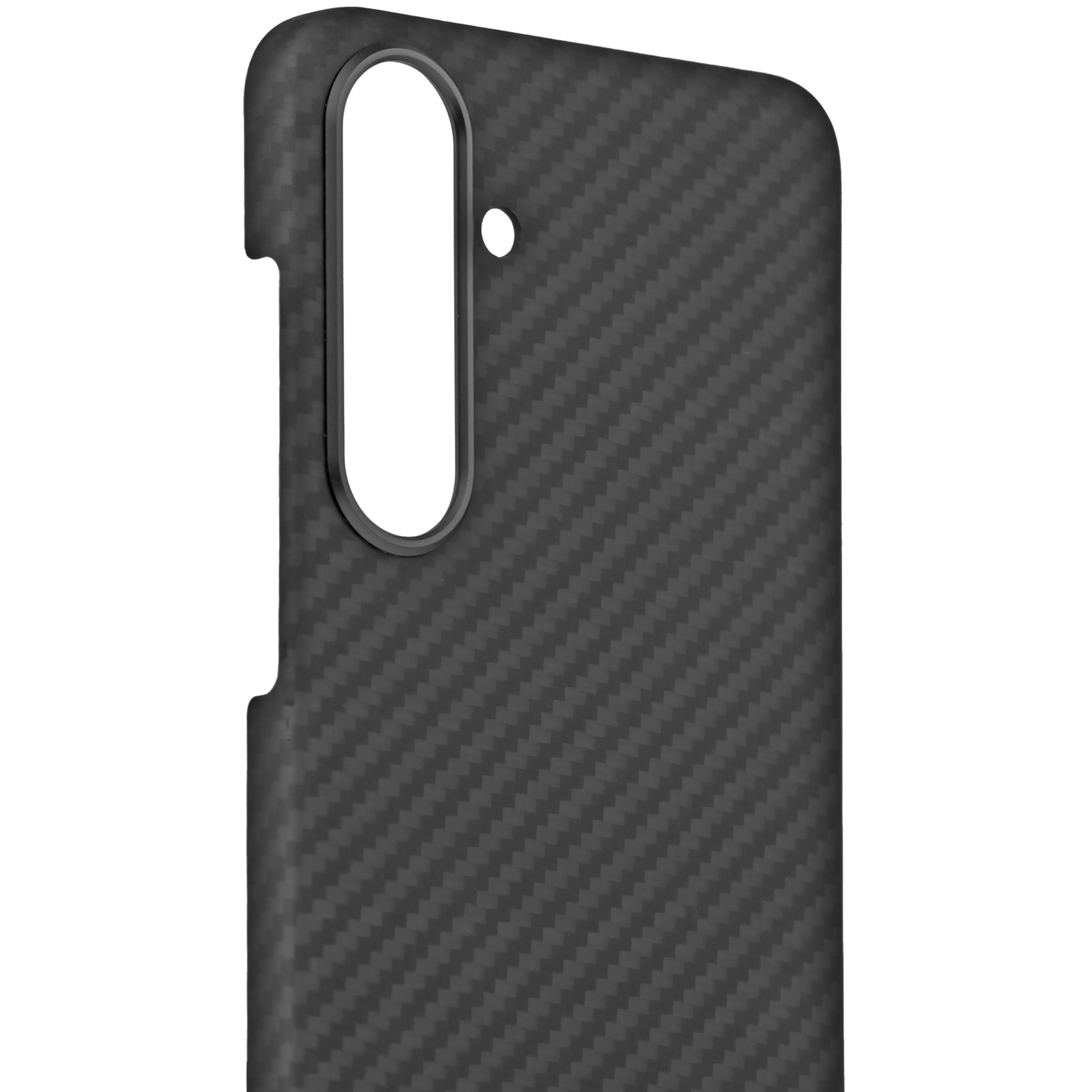 Husa de protectie Kevlar MProtect® Premium din fibra de aramida pentru Samsung Galaxy S24+, Incarcare wireless, MagSafe, Antisoc, Protectie camera, Inel aluminiu, Ultra Safe, Carbon