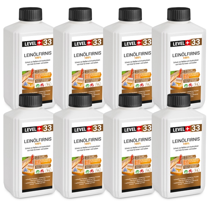 Lac pentru lemn din ulei de in RM33 - 8L