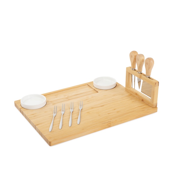 Platou de servire cu boluri si cutite 37x28 cm HOMLA