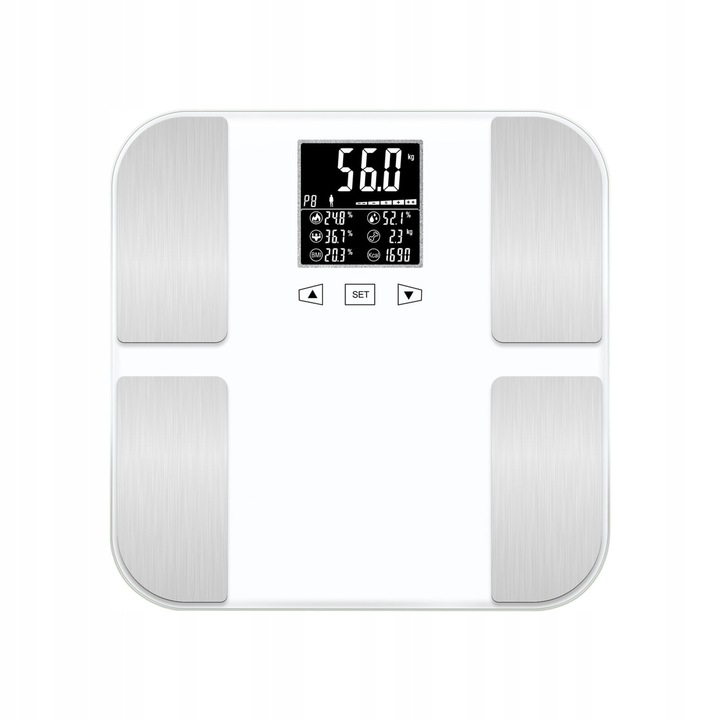 Телесен кантар Tech-Med TM-WA002 BMI, 180 кг, бял