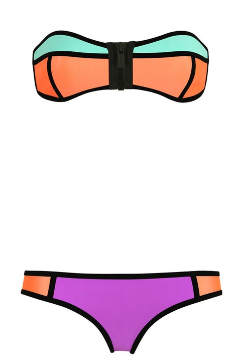 Női 2 részes fürdőruha, WildFashion, Nylon, 4128, Mályvaszín