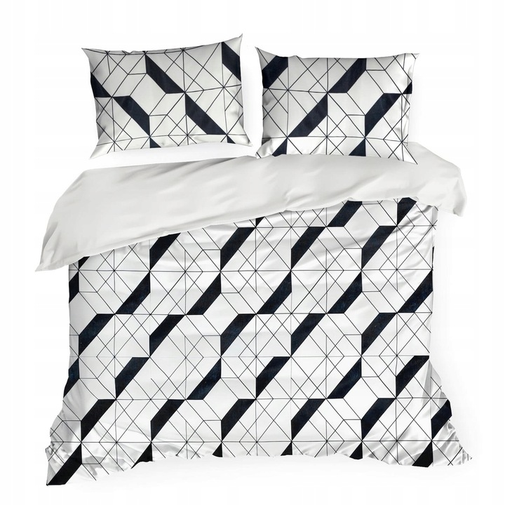 Eurofirany, Mikroszálas Ágyneműhuzat Szett, 220x200 cm, 3 részes, Zip Rögzítés