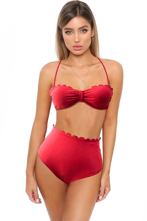 Női 2 részes fürdőruha, WildFashion, Nylon, 3753, Piros, S