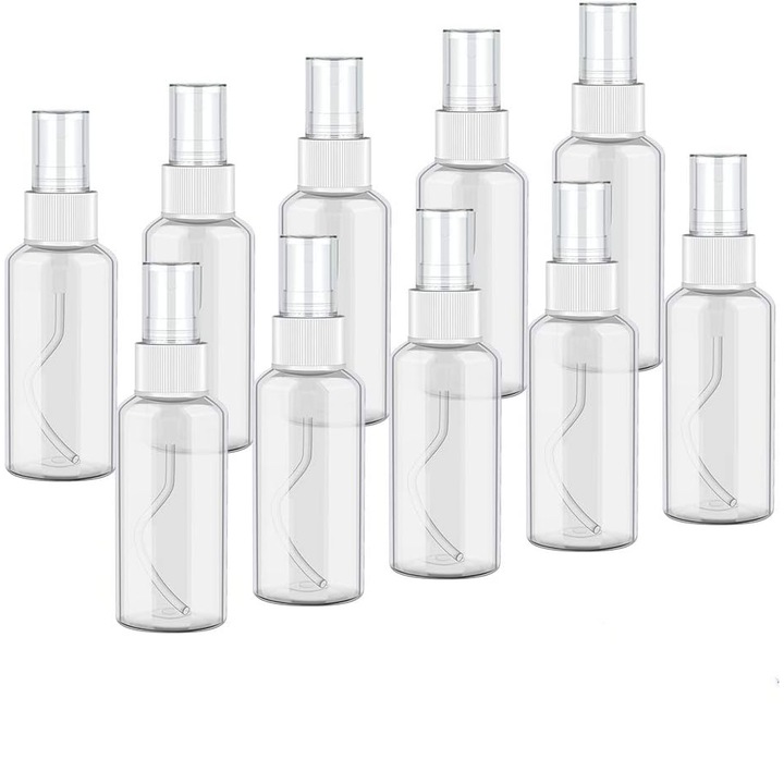 Set 10 Sticle Spray 50ml, AMRINUGL, transparent, material PETG/PP