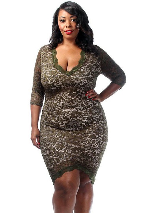 Rochie dama WildFashion, WildFashion, Poliester, 543, Verde masliniu, L