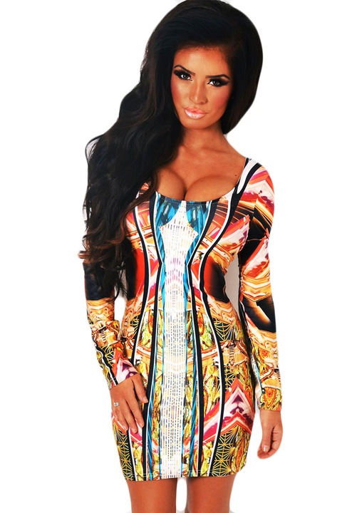 WildFashion női ruha, WildFashion, poliészter, 1600, Többszínű, M