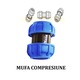 Mufa egal compresiune 25x25