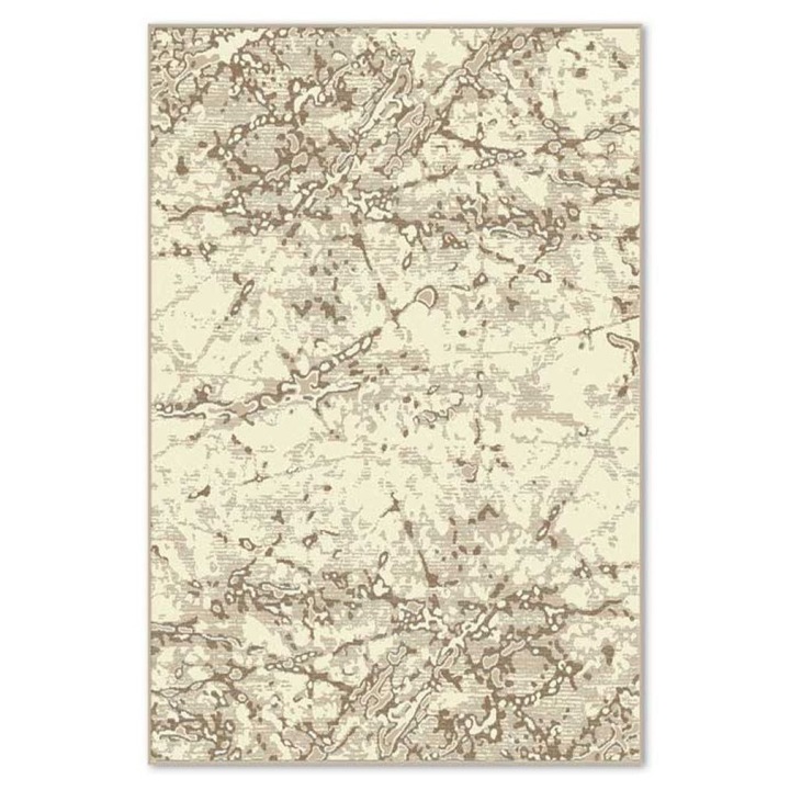 Szintetikus szőnyeg Matrix 5655-1-18435, 80 x 150 cm, bézs, modern
