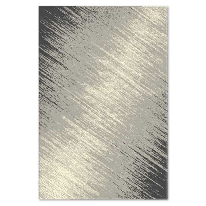 Covor Carpeta sintetic, Colectia Matrix 7908-1-18411, 80 x 150 cm, gri, modern