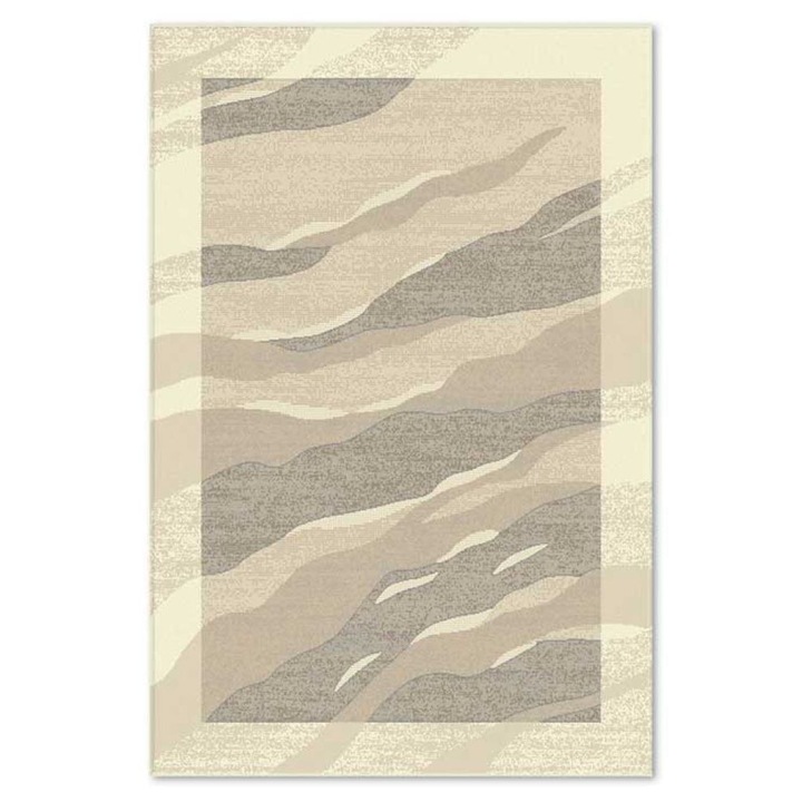 Covor Carpeta sintetic, Colectia Matrix 5950-1-18453, 80 x 150 cm, bej, maro, modern