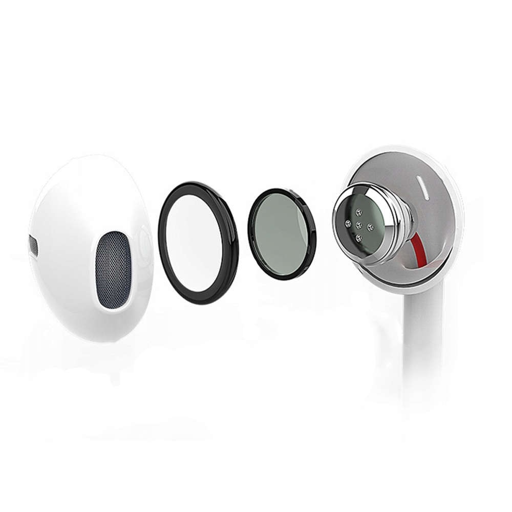 Casti cu fir, cu Microfon+Telecomanda, USB-C, 120cm, Alb