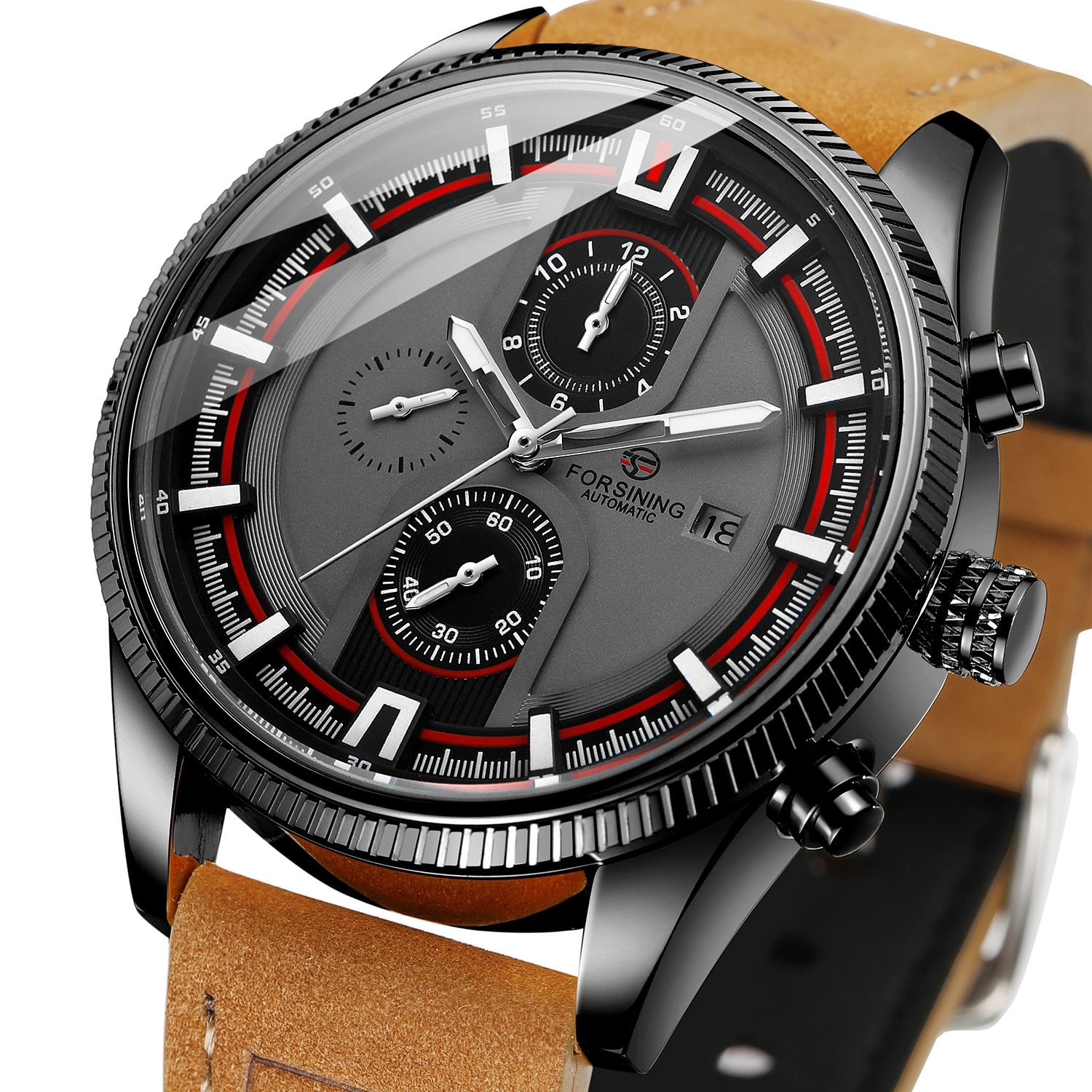 Ceas barbatesc de mana Forsining Mecanic Automatic Elegant Business ...