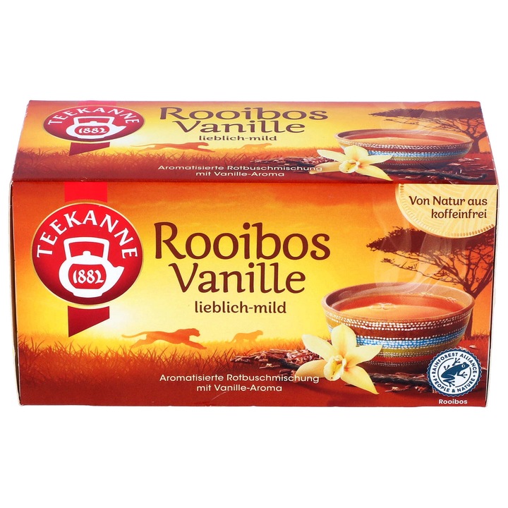 Ceai Teekanne, Rooibos vanilie, 20 pliculete