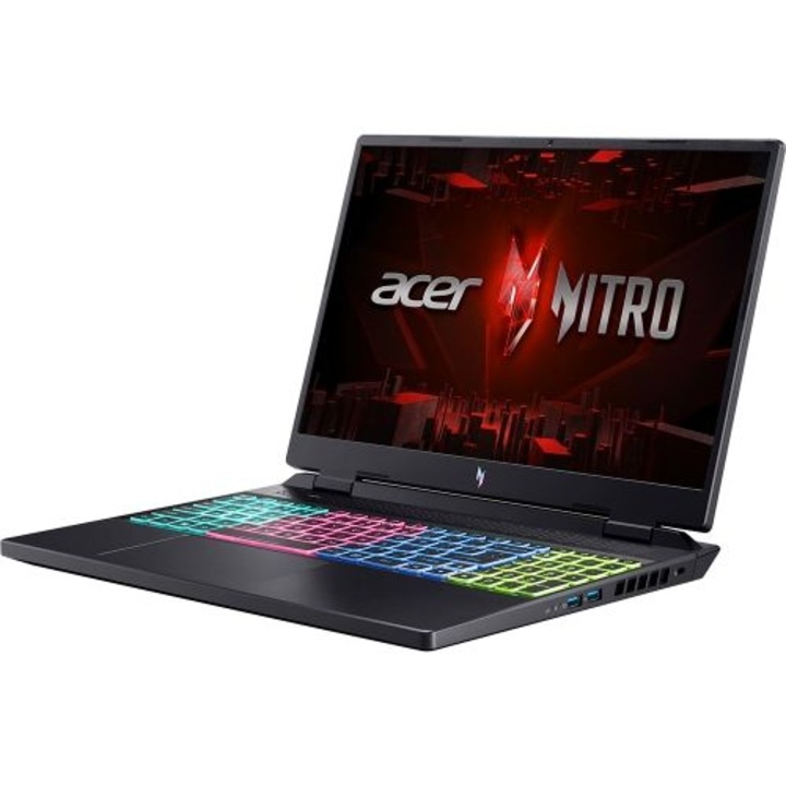 Laptop Acer Nitro 16 AN16-41, 16 inch 1920 x 1200, AMD Ryzen 7 7735HS, 16 GB RAM, 512 GB SSD, Nvidia GeForce RTX 4050, Free DOS